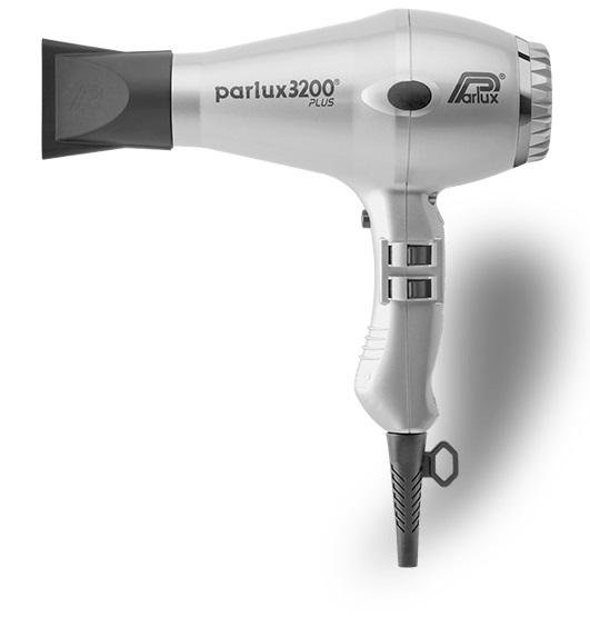 Parlux 3200 Plus Asciugacapelli Professionale Argento - 1900 W, 4 Temperature, 2 Velocità, Cavo da 3,30 metri