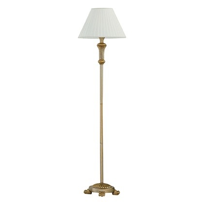 Ideal Lux FIRENZE PT1 ORO Lampada da Terra 1 Luce E27 60 W con Decorazione in Foglia d'Oro