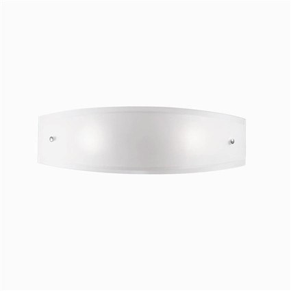 Ideal Lux ALI AP2 Lampada da Parete 2 Luci con Diffusore in Vetro Bianco Acidato