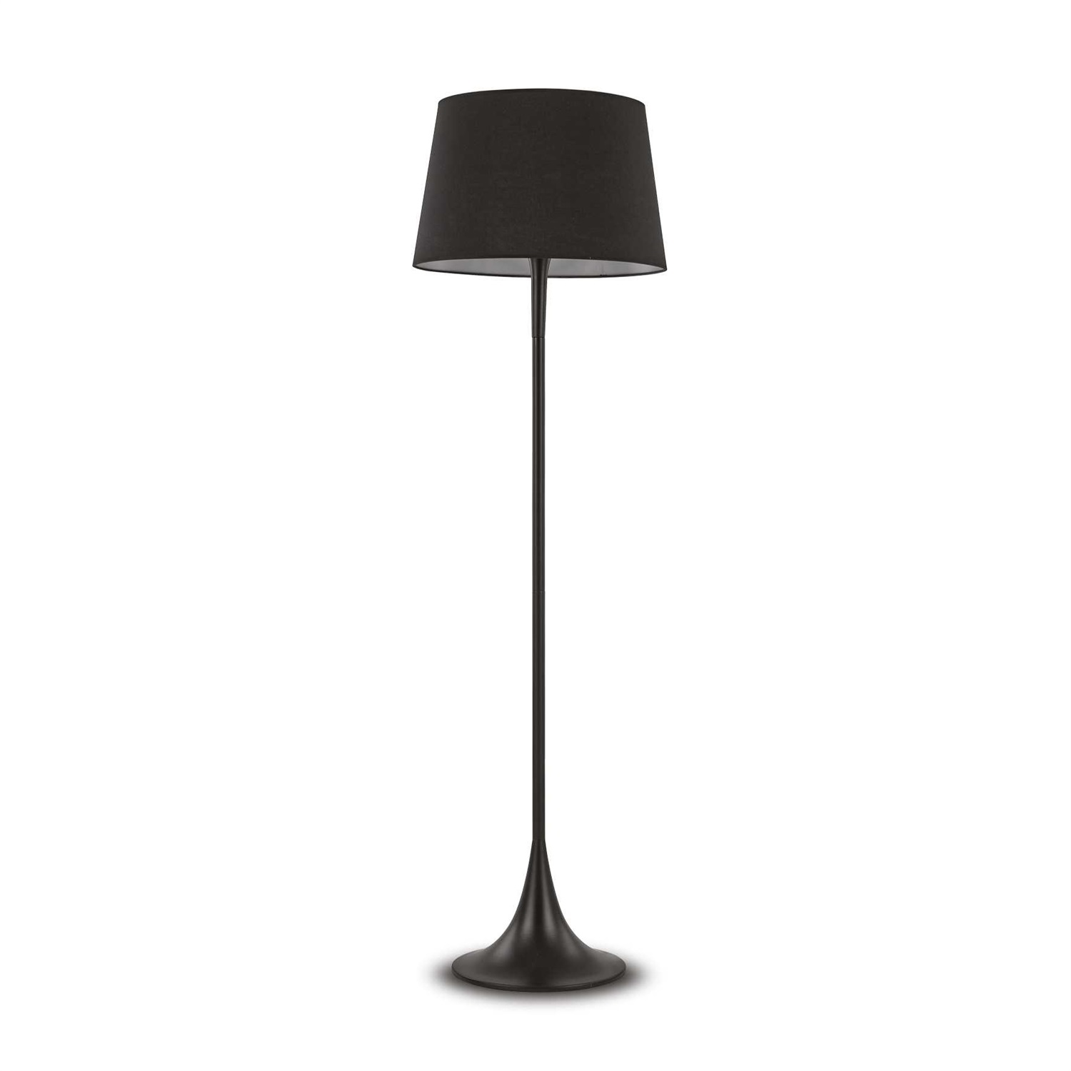Ideal Lux Lampada da Terra London PT1 Nera, E27, 1 Luce, Dimensioni D 500 x H 1740 mm