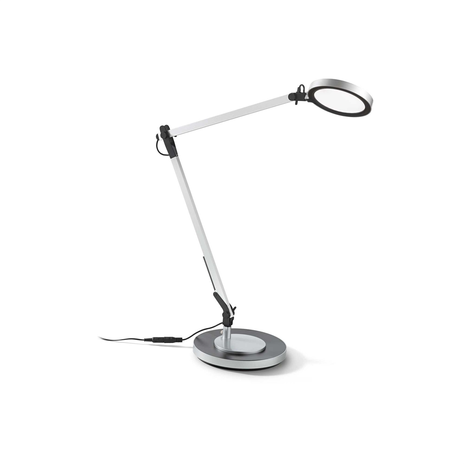 Ideal Lux Futura TL1 Lampada da Tavolo LED 10W 600lm Alluminio con Braccio Snodato e Dimmer Tattile