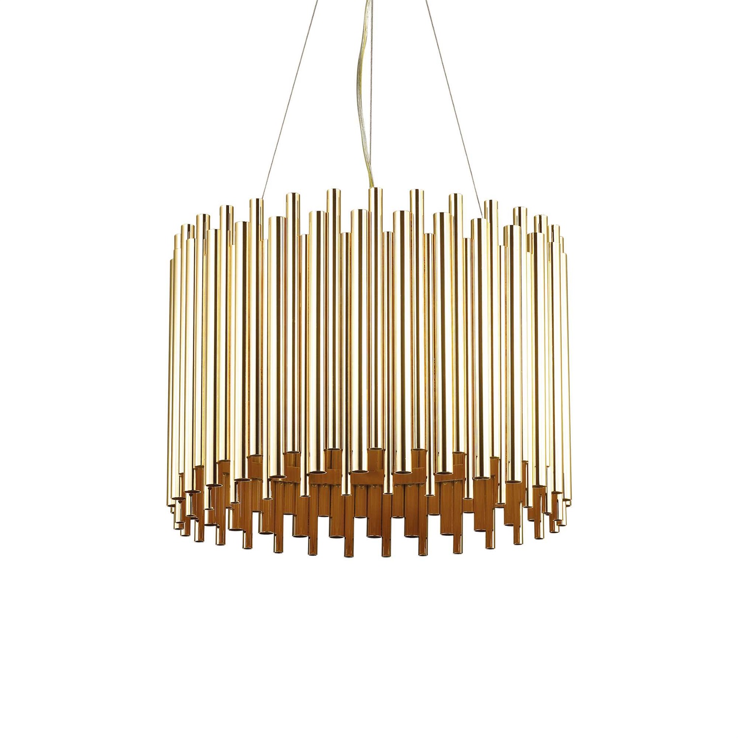 Ideal Lux PAN SP5 Lampada a Sospensione 5 Luci E27 con Montatura in Metallo e Diffusori Decorativi