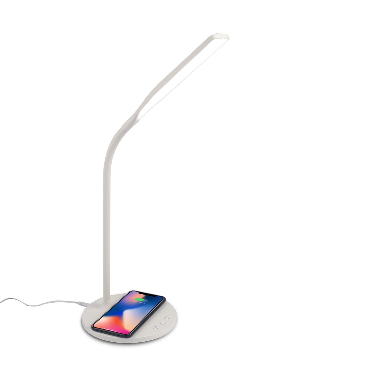 Celly Lampada LED Wireless Charger 10W - Elegante, Ricarica Smartphone, 3 Livelli di Luce