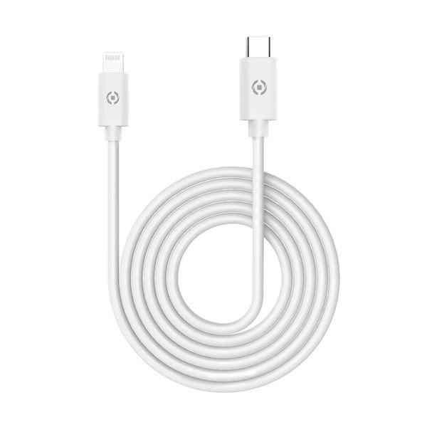 Celly USBLIGHTTYPECWH Cavo 1m Bianco USB-C a Lightning Maschio-Maschio