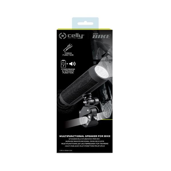 Celly SPEAKERBIKE: Altoparlante Wireless 5W con Microfono e Batteria Lunga Durata per Bici