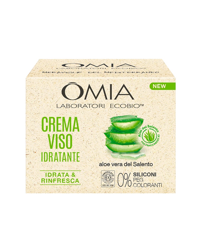 OMIA Crema Viso Antirughe Argan del Marocco 50 ml - Trattamento Rassodante con Acido Ialuronico