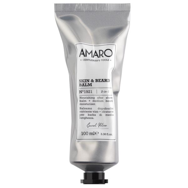 FarmaVita Amaro Skin&Beard Balm Nº1921 2-In-1 - Balsamo Idratante per Barba e Pelle del Viso, 100 ml