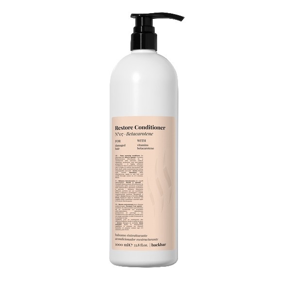 FarmaVita Backbar Restore Condizionante 1000 ml - Ripristina e Cura i Capelli con Betacarotene