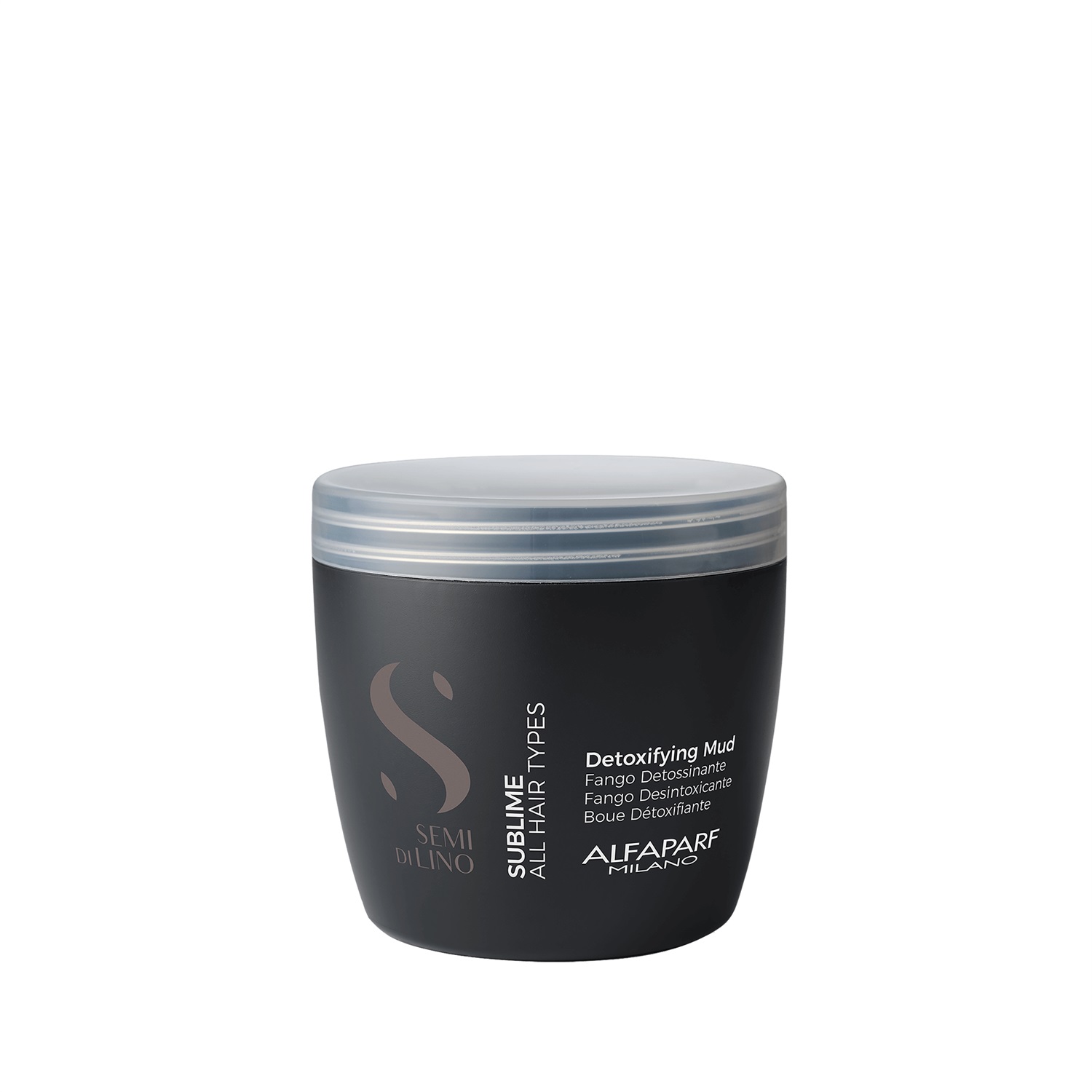 Alfaparf Milano Semi di Lino Sublime Detoxifying Mud 500 ml - Fango Detossinante per Tutti i Tipi di Capelli