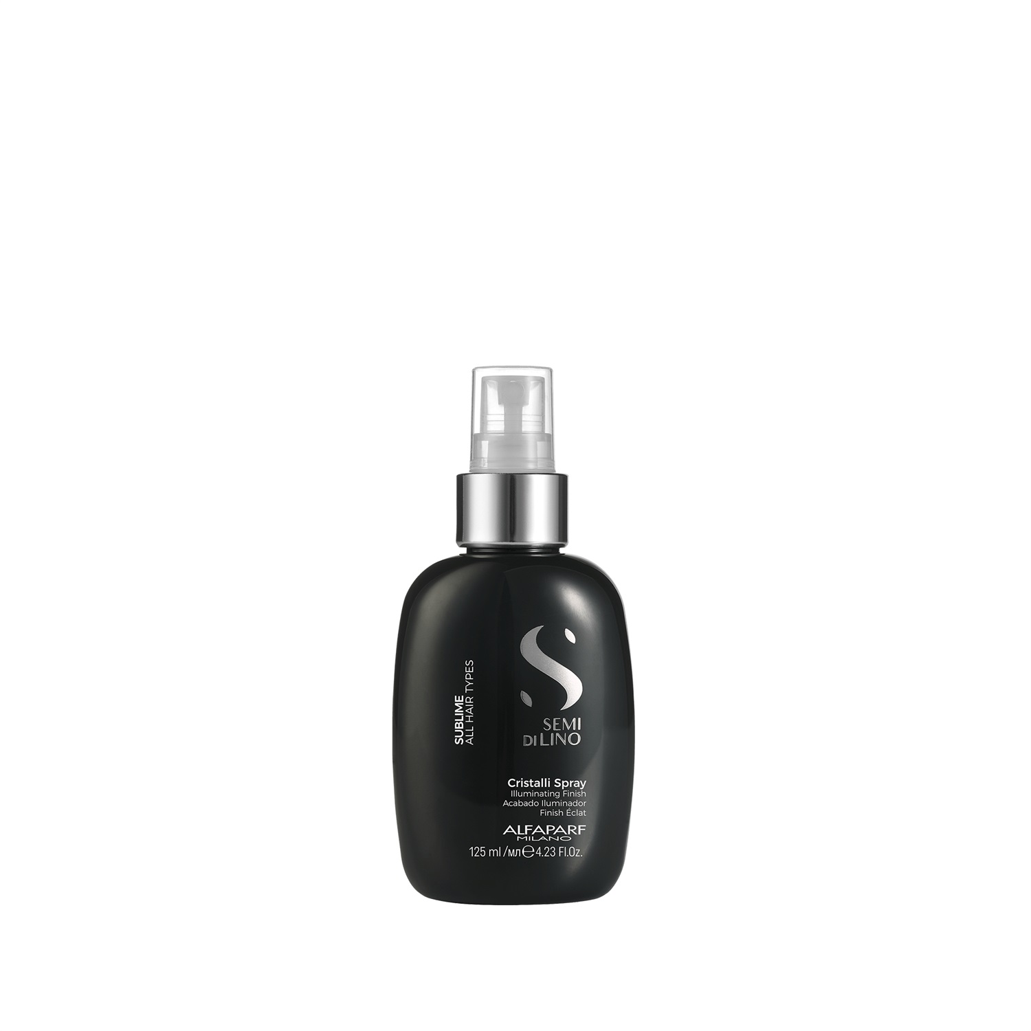 Alfaparf Milano Semi di Lino Sublime Cristalli Spray 125 ml - Idratante e Illuminante per Tutti i Tipi di Capelli