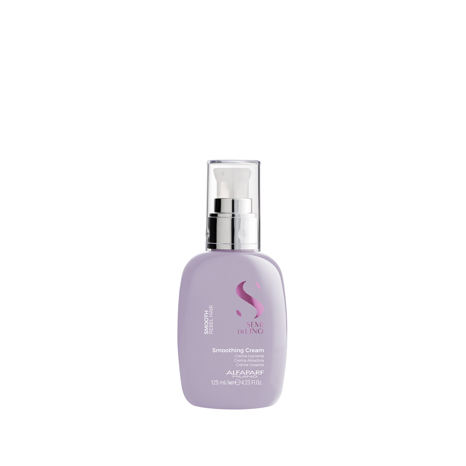 ALFAPARF Milano Semi di Lino Smooth Smoothing Cream Crema Lisciante per Capelli Ribelli 125 ml - Protezione dal Calore e Umidità, Formula Vegan