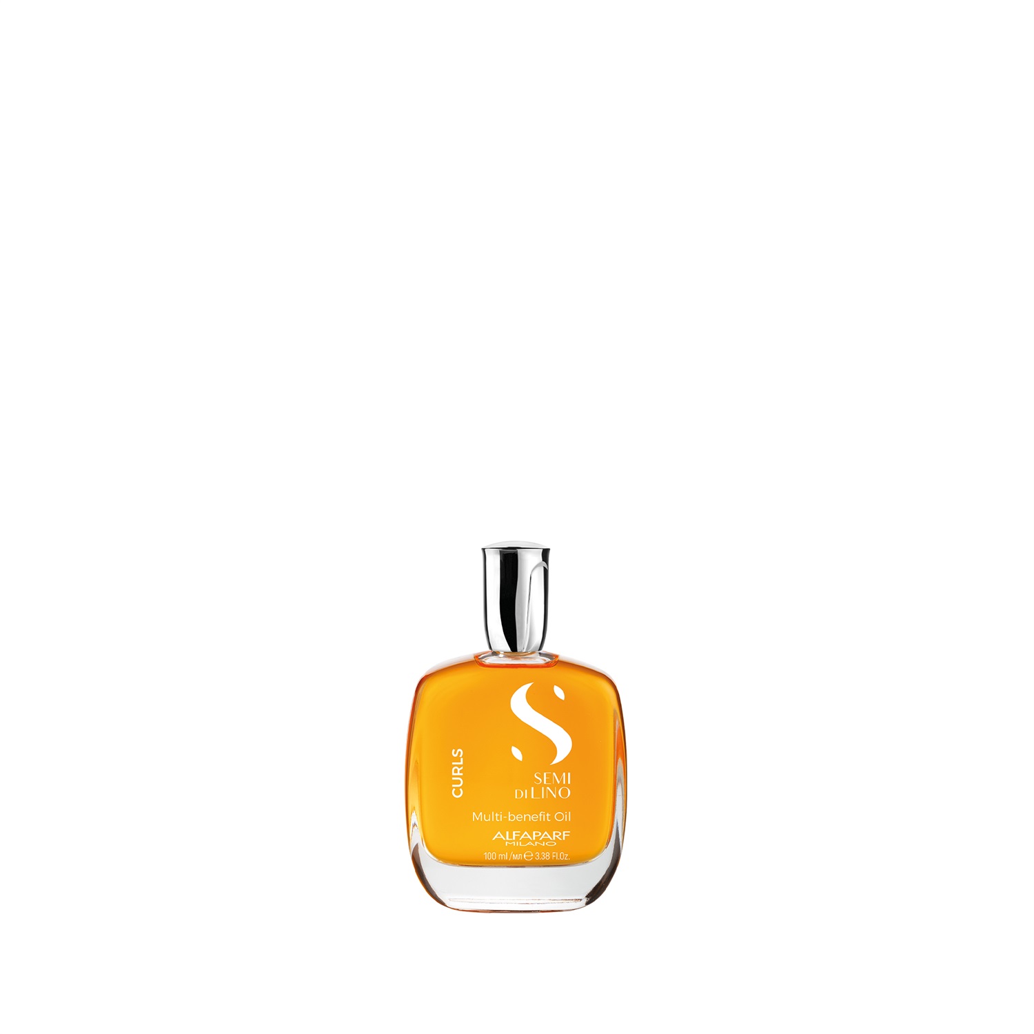 ALFAPARF Milano Semi Di Lino Curls Multi-Benefit Oil 100 ml - Olio Nutriente, Idratante e Districante per Capelli Ricci e Mossi