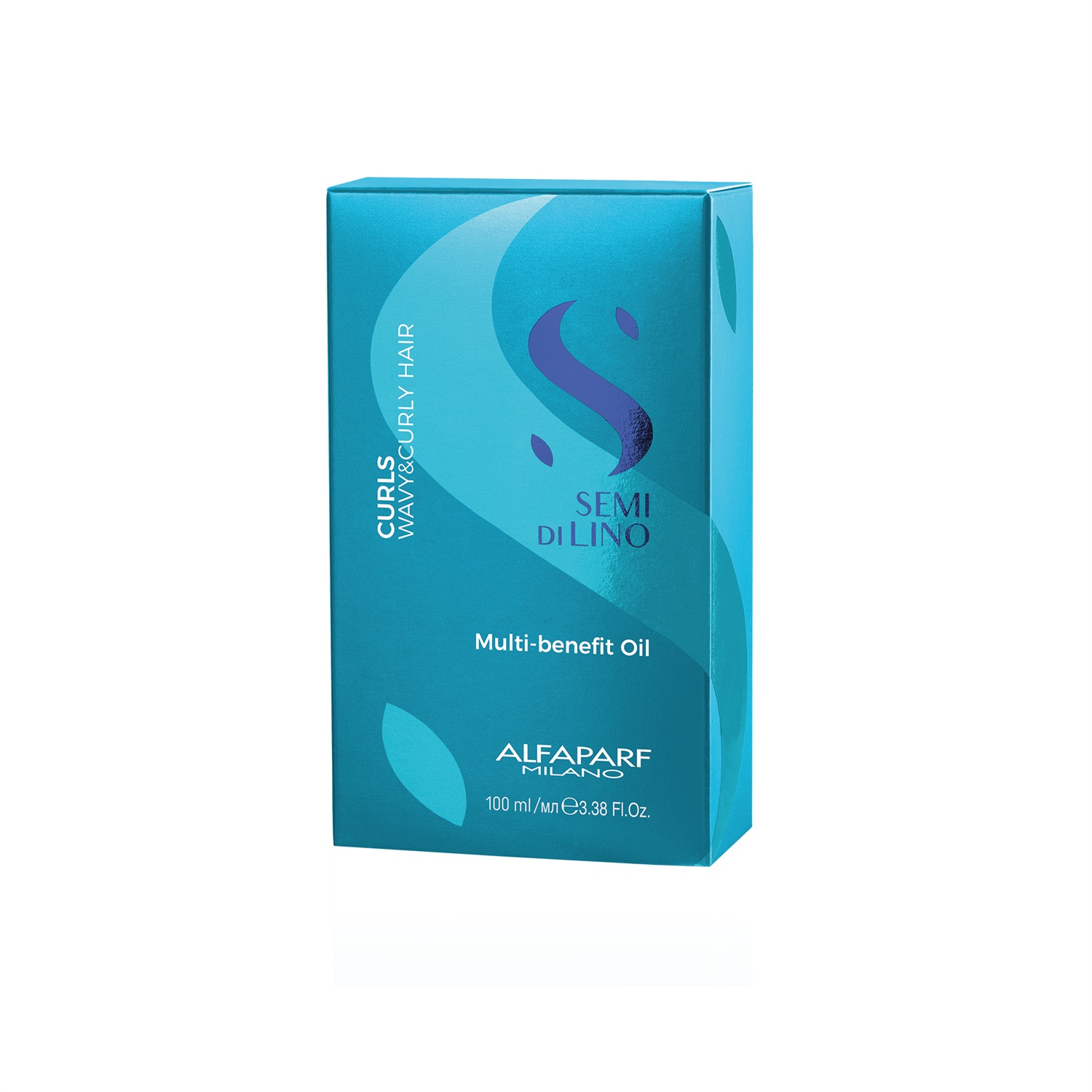 ALFAPARF Milano Semi Di Lino Curls Multi-Benefit Oil 100 ml - Olio Nutriente, Idratante e Districante per Capelli Ricci e Mossi