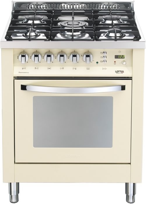 Lofra PBI76GVT/C Cucina Avorio 5 Fornelli Gas con Forno Elettrico 66L