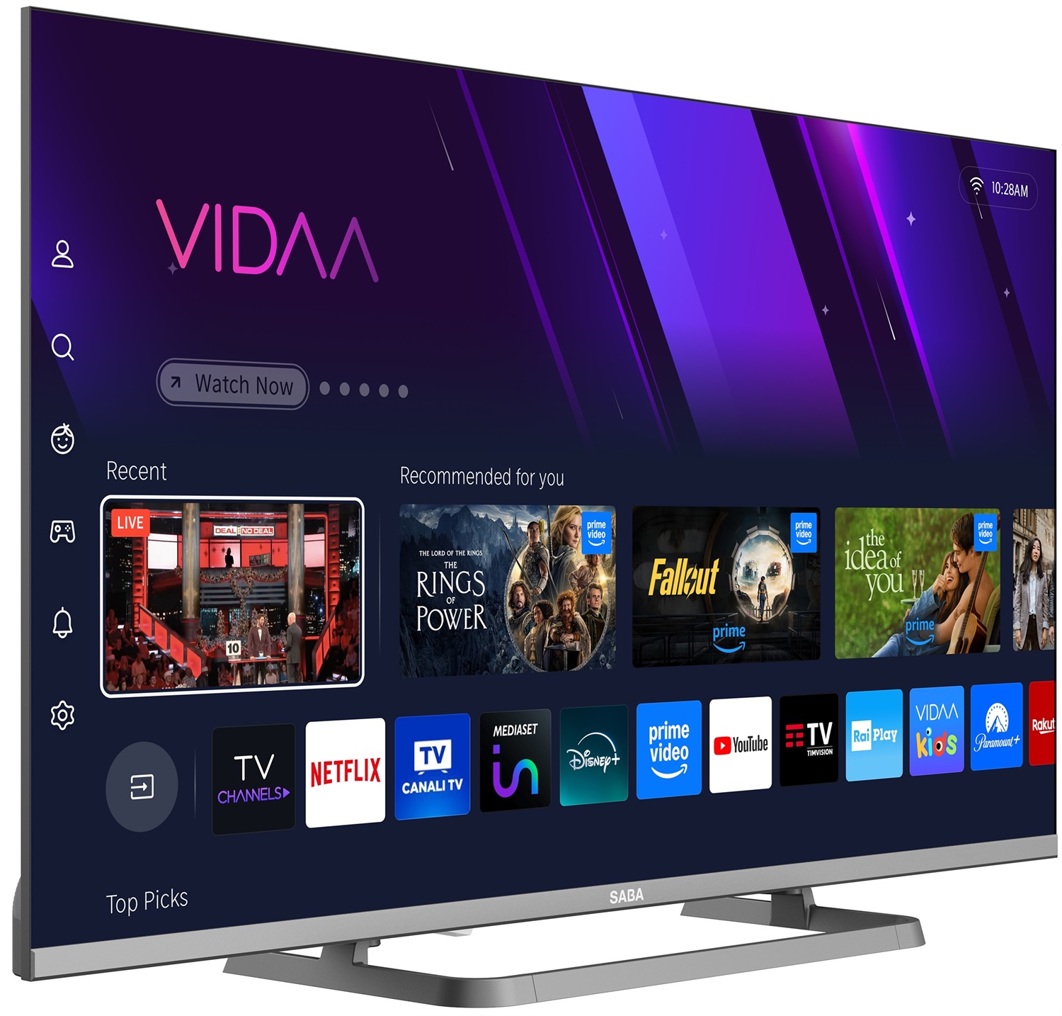 SABA SA40SM10VDA TV LED 40'' Full HD Smart con Sistema VIDAA e Dolby Audio