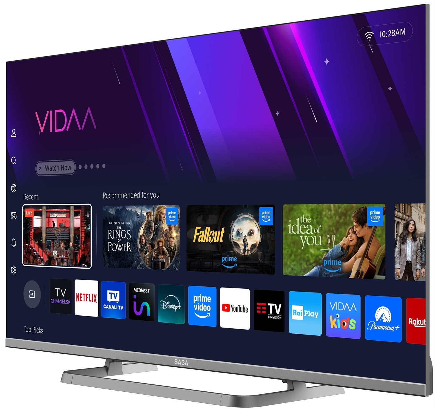 SABA SA40SM10VDA TV LED 40'' Full HD Smart con Sistema VIDAA e Dolby Audio