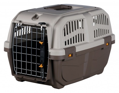 Trixie Trasportino Skudo IATA 2 per Cani e Gatti - 55 x 36 x 35 cm, Porta in Metallo con Chiusura di Sicurezza