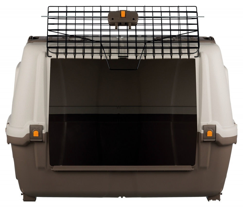 MPS Skudo Car 80 - Trasportino per Cani, 77x43x51 cm, Plastica con Porta in Metallo, Apertura Laterale a Ribalta
