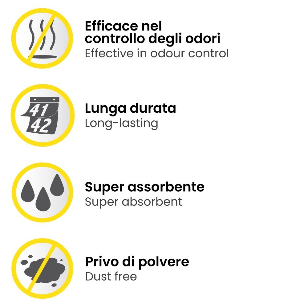 Croci Easy Clean - Lettiera per Gatti in Cristalli di Silicio - 7,5 Litri, Alto Assorbimento e Controllo Odori