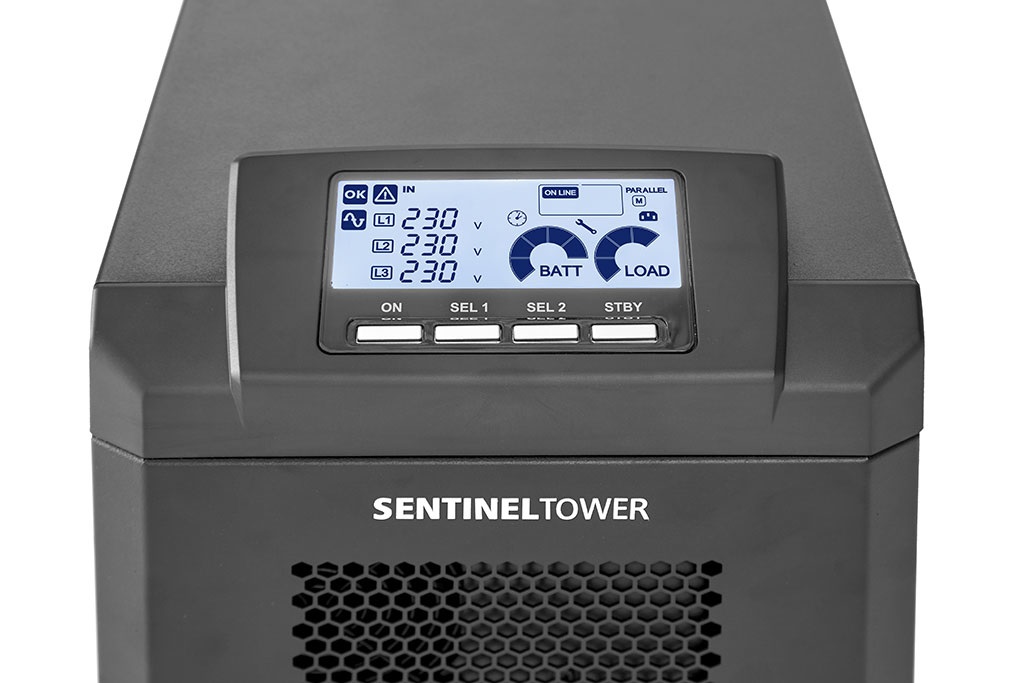 Riello Sentinel Tower UPS Doppia Conversione (Online) 8 kVA 8000 W con 2 Prese AC e Interfaccia RS-232