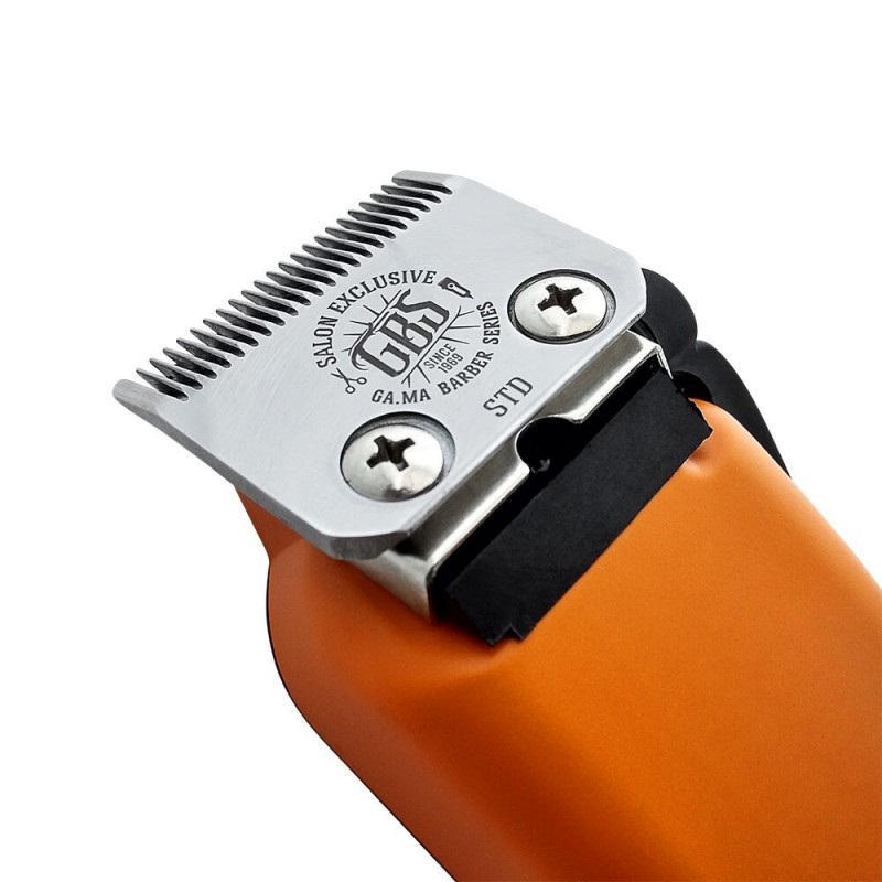 GA.MA GBS Absolute Fade: Tagliacapelli Professionale con Motore Magnetico, Lama in Acciaio Inossidabile, Leva Regolabile da 0,8 a 3,8 mm, 8 Pettini Guida per Taglio da 1,5 a 25 mm, Cavo da 2,5 metri e Kit di Pulizia Incluso