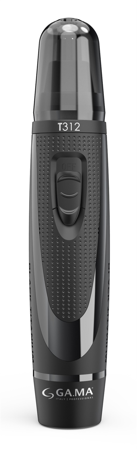 Ga.Ma Tagliacapelli e Trimmer Black Titanium GT744 - Ricaricabile USB, Lama in Titanio, Regolazione da 0,8 a 14,5 mm