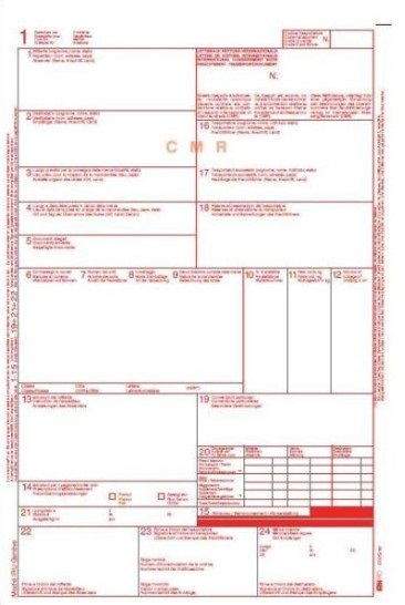 EDIPRO E0052TER - Lettera di vettura internazionale C.M.R. - 5 copie Snap - Formato 29,7 x 21 cm - Confezione da 50 fogli