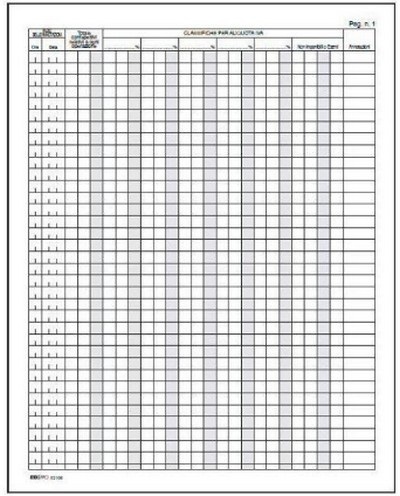 Edipro E2108 Registro IVA Corrispondenti - 31 x 24,5 cm - 46 Pagine Numerate