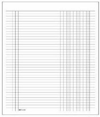 Edipro E2769 Registro Contabile a Tre Colonne - 31 x 24 cm - 100 Fogli