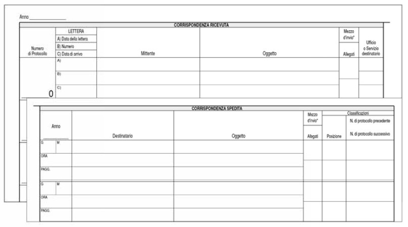 Edipro E2806 Registro Corrispondenza Arrivo/Partenza - 31 x 24 cm - 50 Fogli