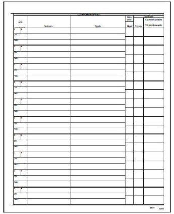 Edipro E2806 Registro Corrispondenza Arrivo/Partenza - 31 x 24 cm - 50 Fogli