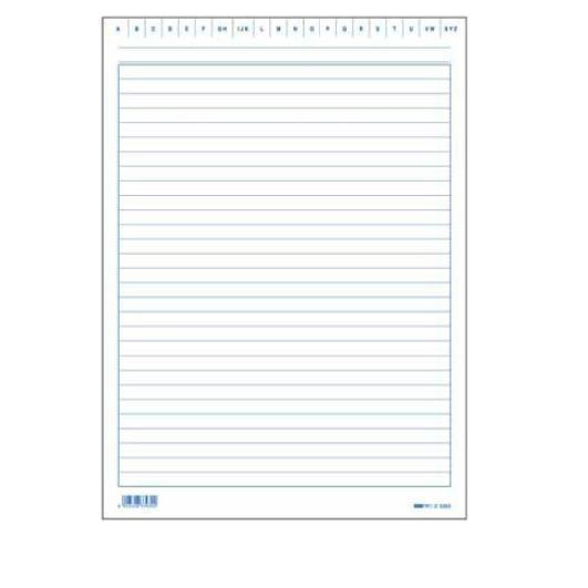 Edipro Schede in Cartoncino Rigate 24x17 cm Verticale 170 gr - Conf. 100 Pezzi - E3393BL