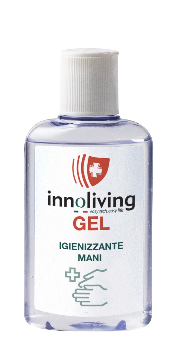 Innoliving Gel Igienizzante per Mani 80 ml - Pronto all'uso, Senza Risciacquo, Azione Igienizzante in 15 Secondi