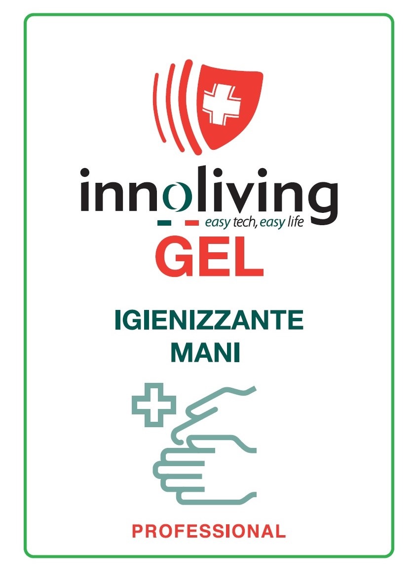 Innoliving Gel Igienizzante per Mani 80 ml - Pronto all'uso, Senza Risciacquo, Azione Igienizzante in 15 Secondi