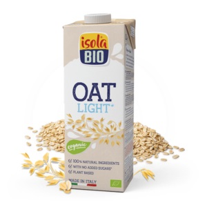 Isola Bio Bevanda di Avena Light 1000 ml - Vegana, Senza Zuccheri Aggiunti, Priva di Grassi Saturi e Basso Contenuto di Sale