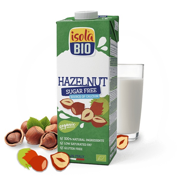 Isola Bio Bevanda Nocciola 1000 ml - Bevanda vegetale a base di nocciole