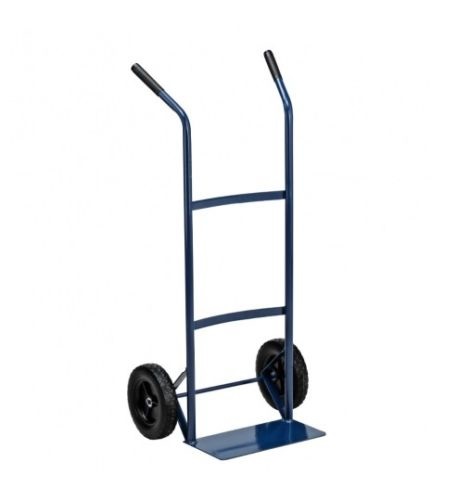 Garden Friend Carrello Trasporto Leggero in Acciaio Verniciato Blu con Ruote Rigide - Portata Max 80 kg - Dimensioni 100x38x48 cm