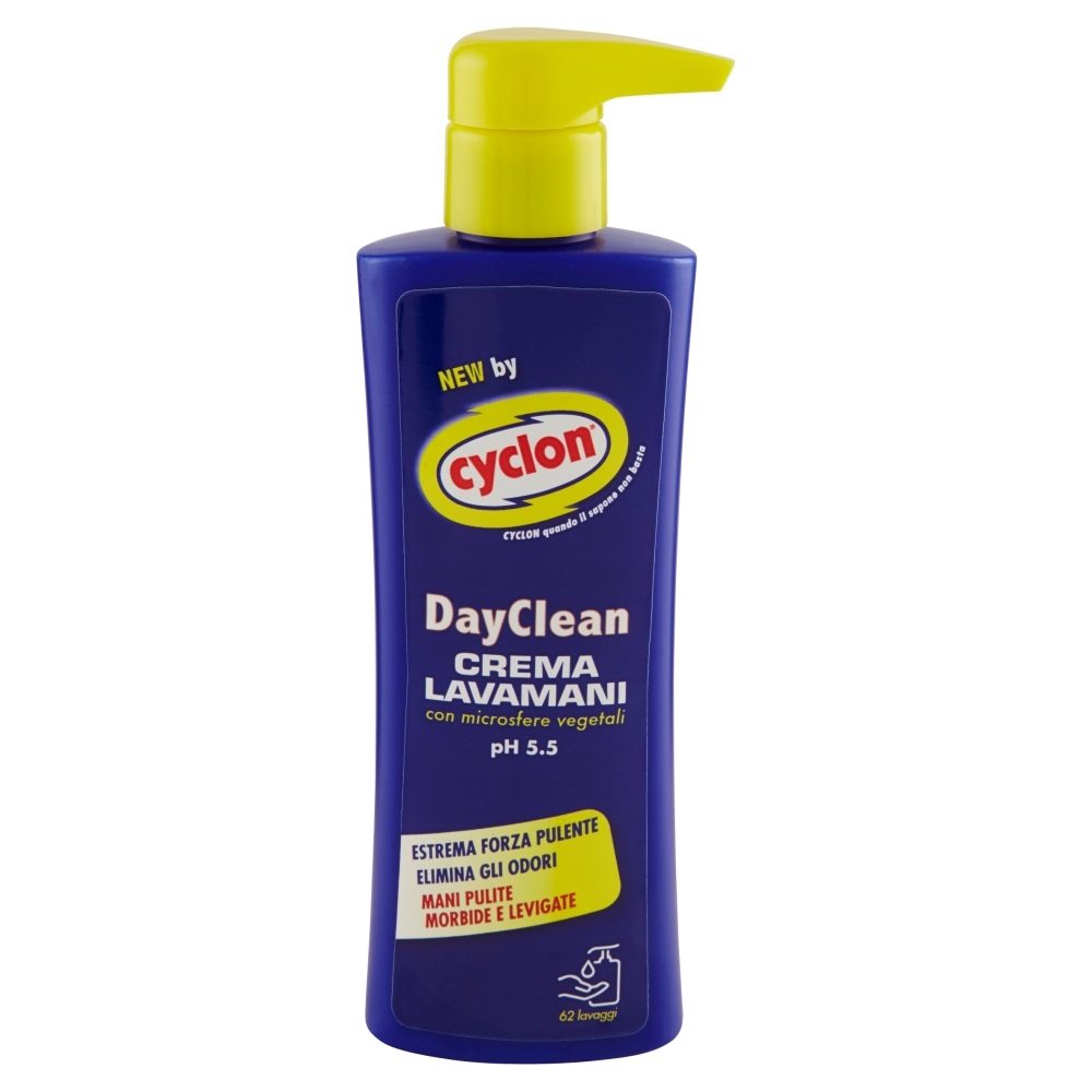 CYCLON Pasta Lavamani Fluida 250 ml - Alto Potere Detergente ed Emolliente con Microsfere Vegetali