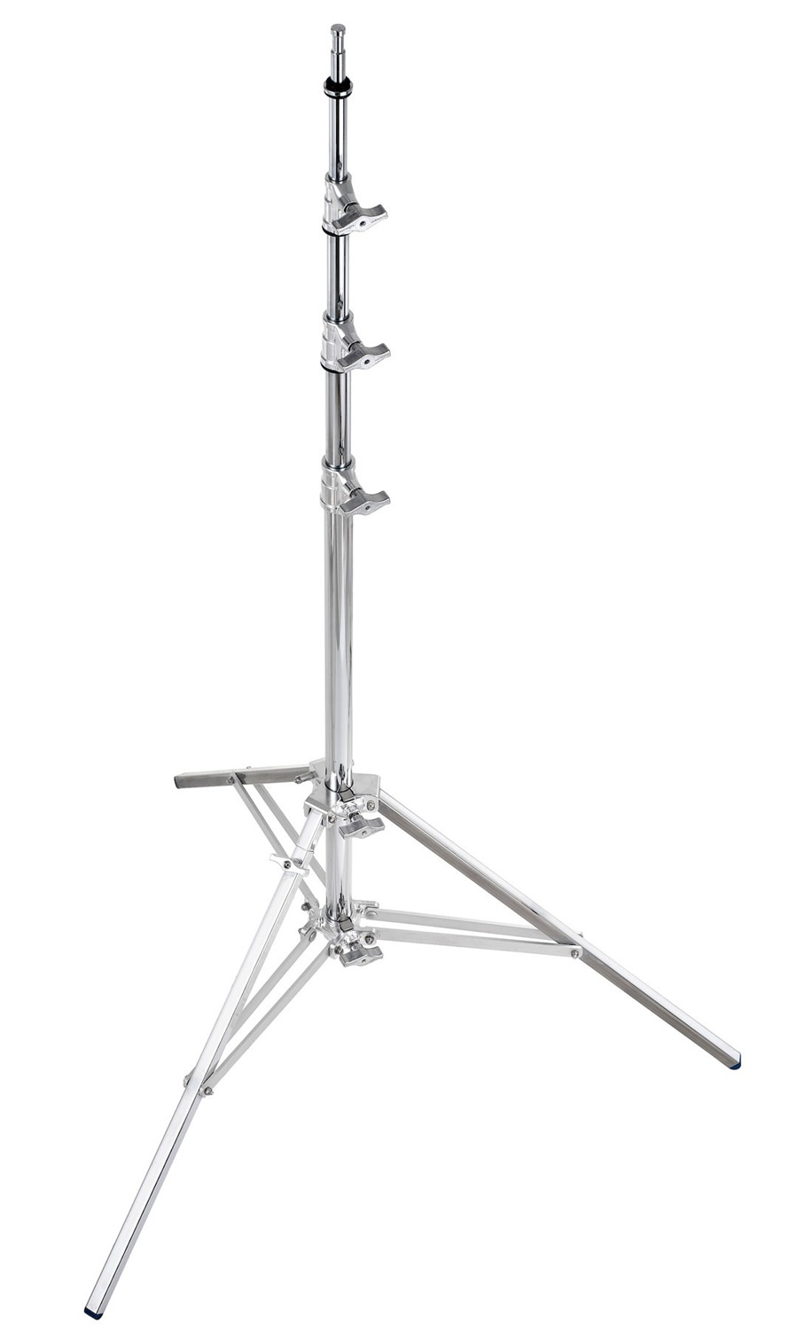 Manfrotto Stativo Baby in Acciaio Argento 4,0 m con 3 Gambe e 4 Sezioni