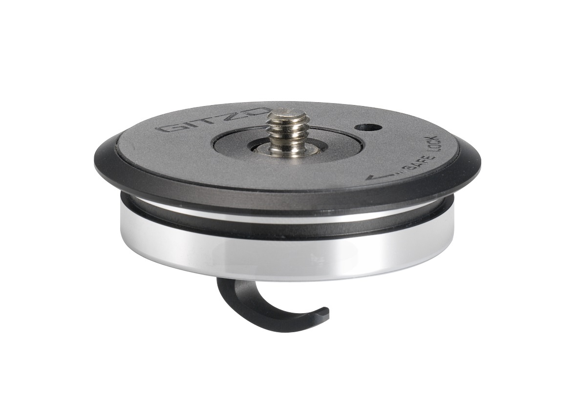 Gitzo GS3321SP Piastra Superiore Piatta in Alluminio per Treppiedi Serie 2/3/4 - 7 cm, 3/8, Lunga Durata e Facile da Usare