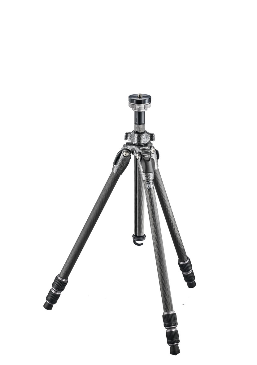 Gitzo GT0532 Treppiede Serie 0 Mountaineer in Carbonio, 3 Sezioni, Grigio/Nero