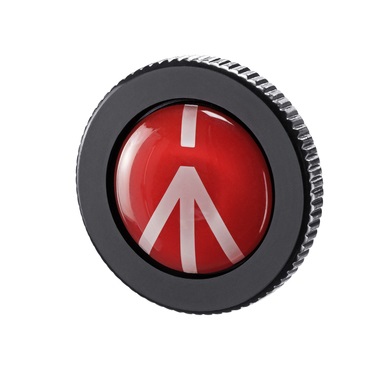 Manfrotto ROUND-PL - Piastra rapida a sgancio rapido circolare per fotocamere, Peso 32 g