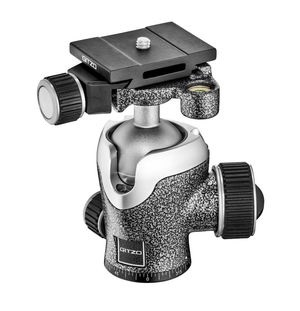 Gitzo GH1382QD Testa a Sfera Centrale Grigia in Alluminio, 112 mm, 500 g, Attacco 1/4