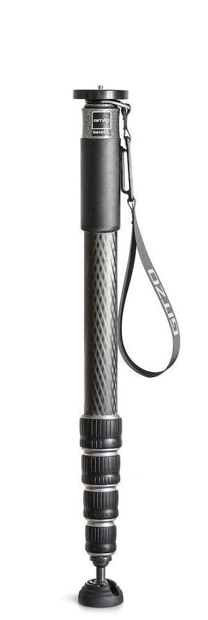 Gitzo GM4552L Monopiede per Fotocamera in Carbonio Nero - 1/4, 3/8, Altezza Max 190 cm, 5 Sezioni, Safety Payload UNI