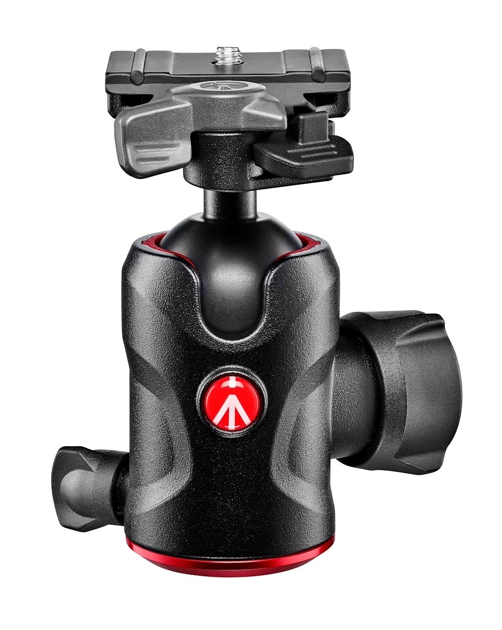 Manfrotto MH496-BH Testa a Sfera Compatta in Alluminio Nero con Piastra a Sgancio Rapido 200PL-PRO, Capacità di Carico fino a 10 kg