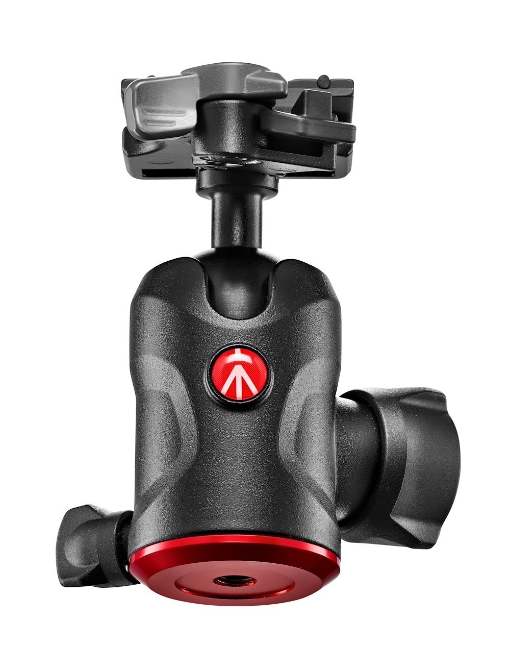 Manfrotto MH496-BH Testa a Sfera Compatta in Alluminio Nero con Piastra a Sgancio Rapido 200PL-PRO, Capacità di Carico fino a 10 kg