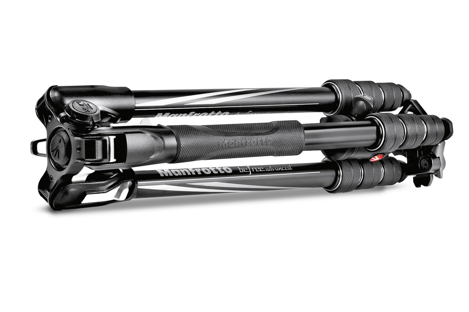 Manfrotto Befree Advanced MKBFRTA4BK-BH Treppiede in Alluminio Nero e Argento con Testa a Sfera, Chiusura Twist, Portatile e Compatto
