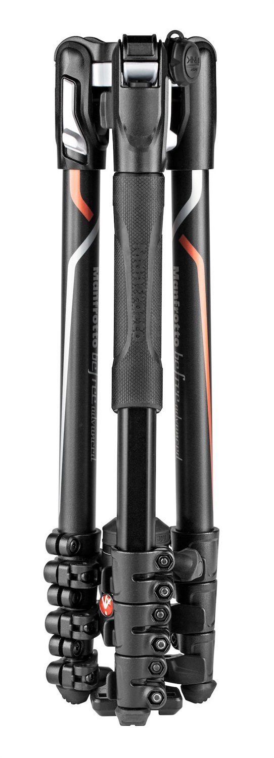 Manfrotto MKBFRLA-BH Treppiede da Viaggio in Alluminio per Fotocamere Sony Alpha7 e Alpha9, Chiusura a Leva, Capacità 8 kg, Altezza Massima 151 cm