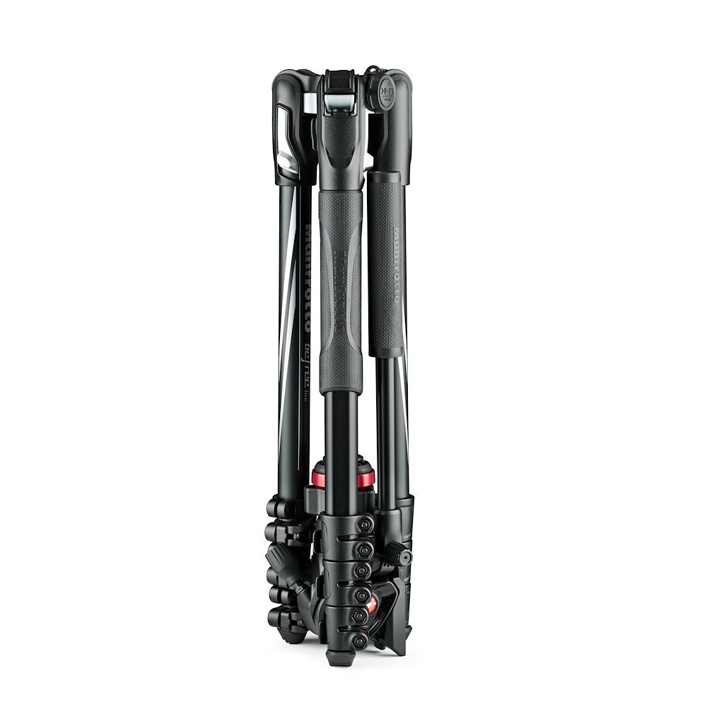 Manfrotto MVKBFRL-LIVE Treppiede Video da Viaggio in Alluminio con Testa Fluida, Chiusure a Leva, Altezza Max 151 cm, Peso 1,75 kg, Compatibile con Reflex e Mirrorless