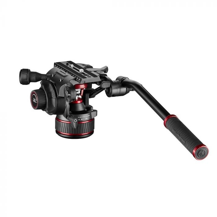 Manfrotto MVH608AH Morsa di Supporto in Alluminio, Capacità 8 kg, Colori Nero e Rosso, Attacchi 1/4 e 3/8